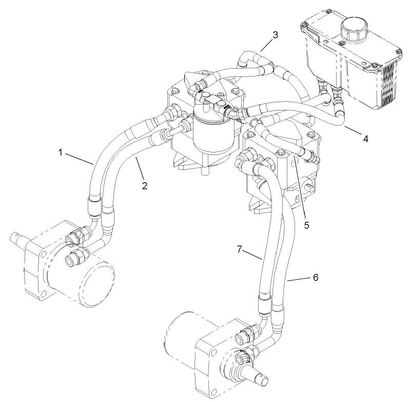 Hydraulic Plumbing Assembly