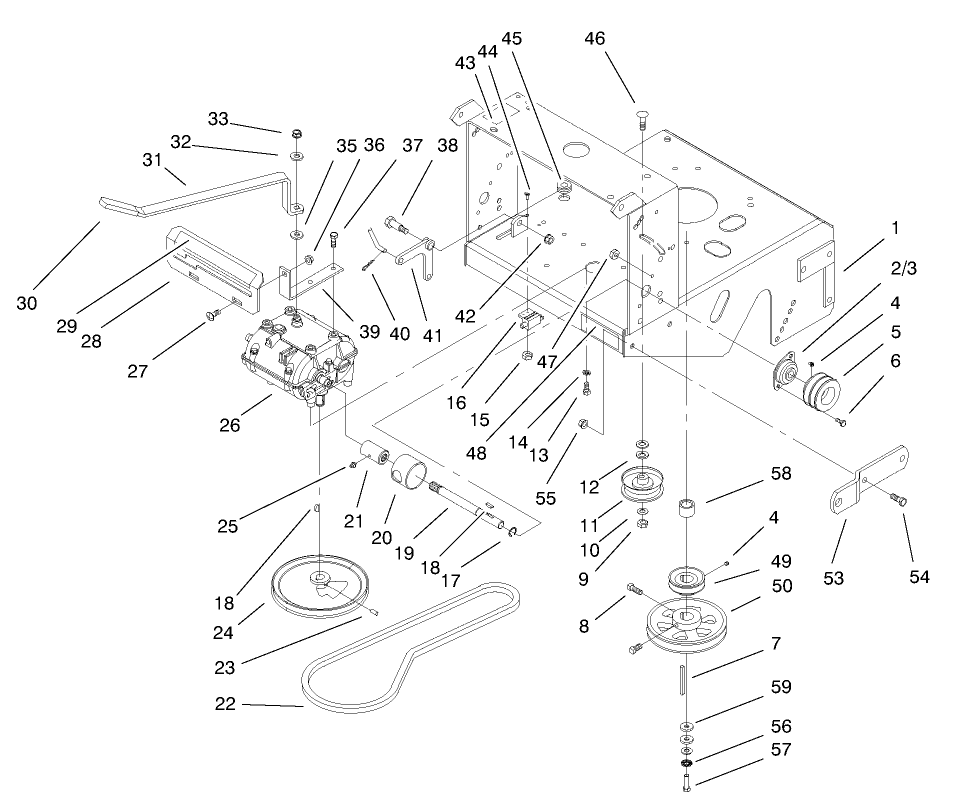 Transmission and Drive Pulley Assembly
