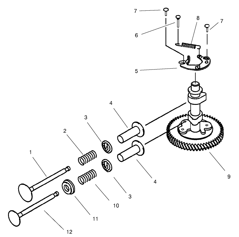Valve/Camshaft (Kawasaki FB460V-MS14)