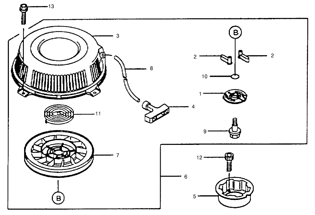 Starter (Kawasaki FB460V-MS14)