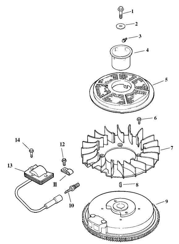 Ignition and Electrical Assembly Kohler Model CV15T-41608
