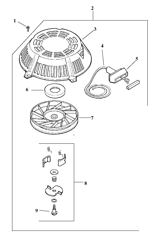 Starter Assembly Kohler Model CV15T-41608