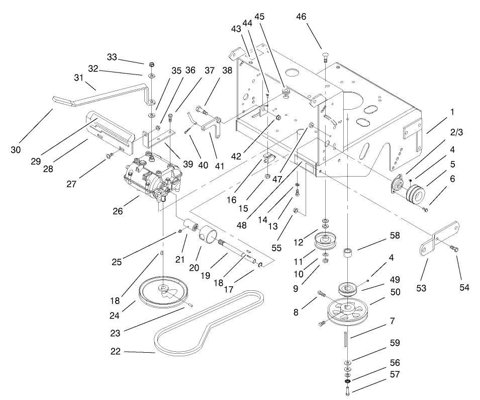 Transmission and Drive Pulley Assembly