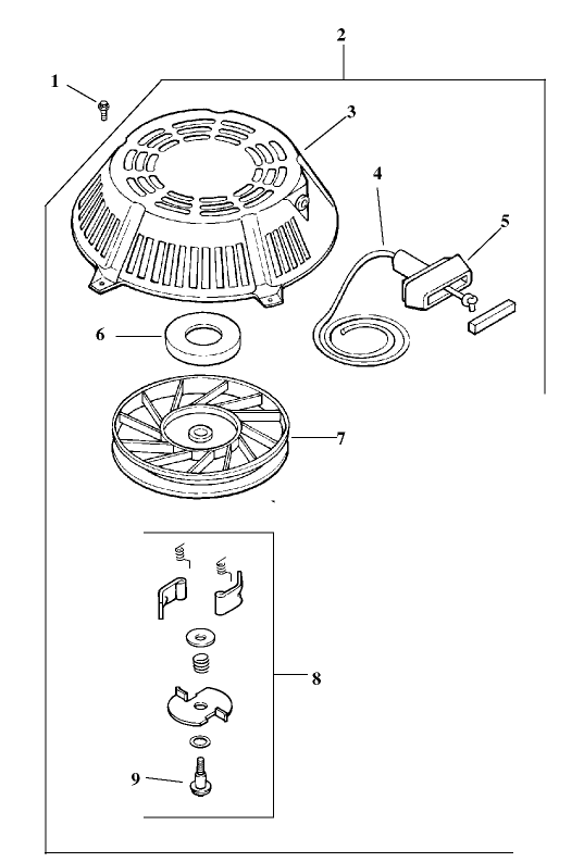 Starter Assembly Kohler Model CV15T-41608