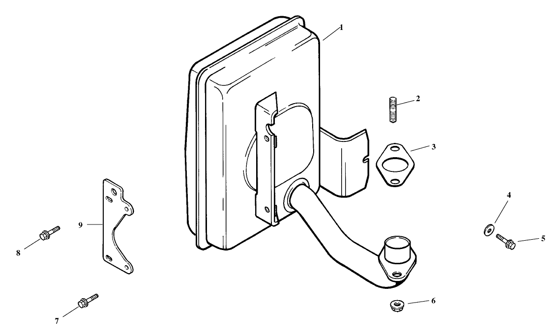 Exhaust Assembly Kohler Model CV15T-41608