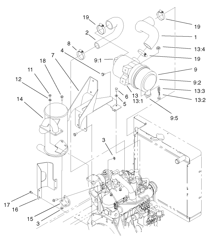 Air Cleaner and Muffler Assembly