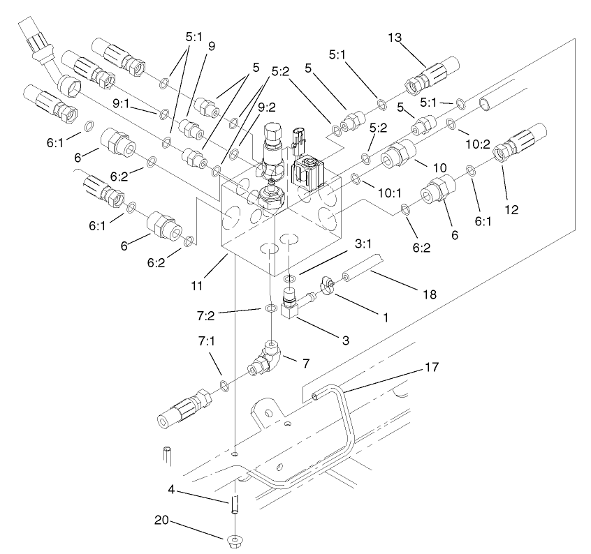 Manifold Block Installation Assembly