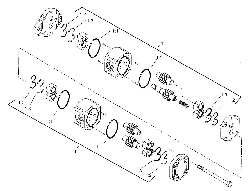 Hydraulic Pump Assembly No. 100-1646
