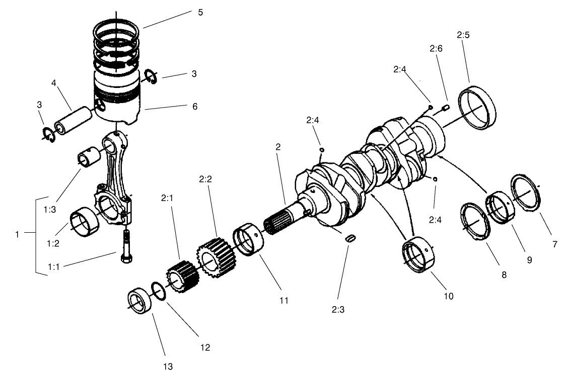 Piston and Crankshaft Assembly