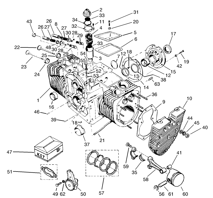 Engine Cylinder Block Assembly
