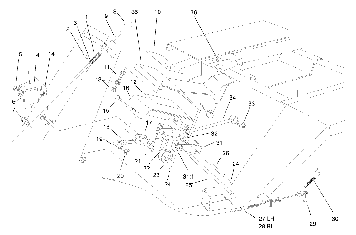 Traction Pedal Assembly