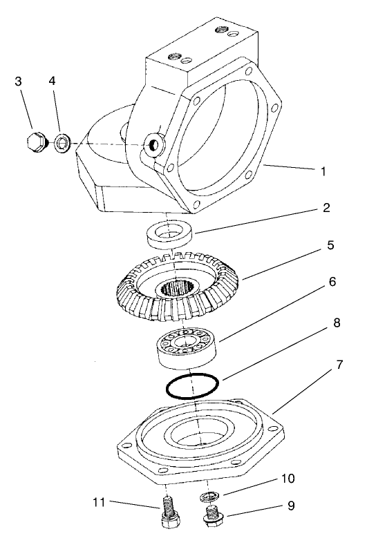 4 Wheel Drive Rear Axle Assembly No. 95-7501 (Continued) Axle Case Assembly (only on: 30631)