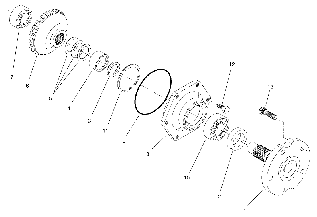 4 Wheel Drive Rear Axle Assembly No. 95-7501 (Continued) Axle Assembly (only on: 30631)