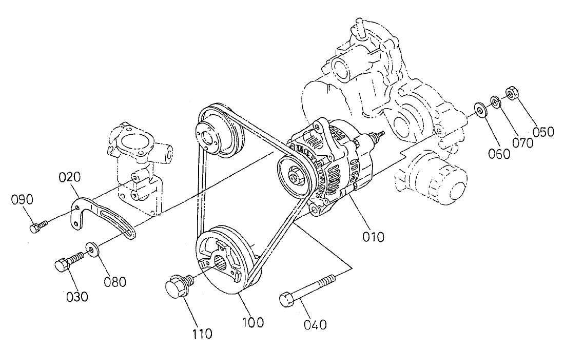 Alternator and Pulley Assembly