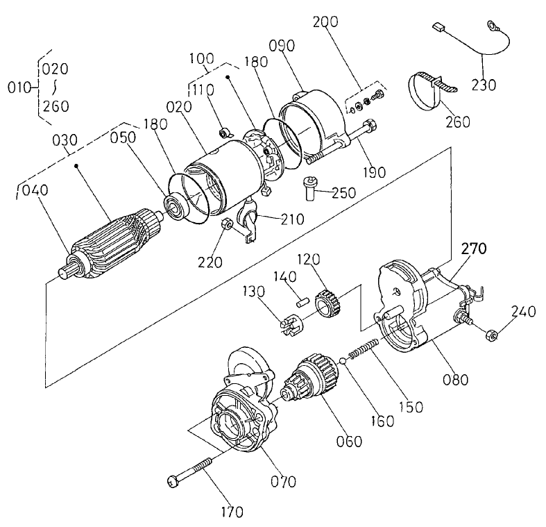 Starter Assembly No. 98-9705