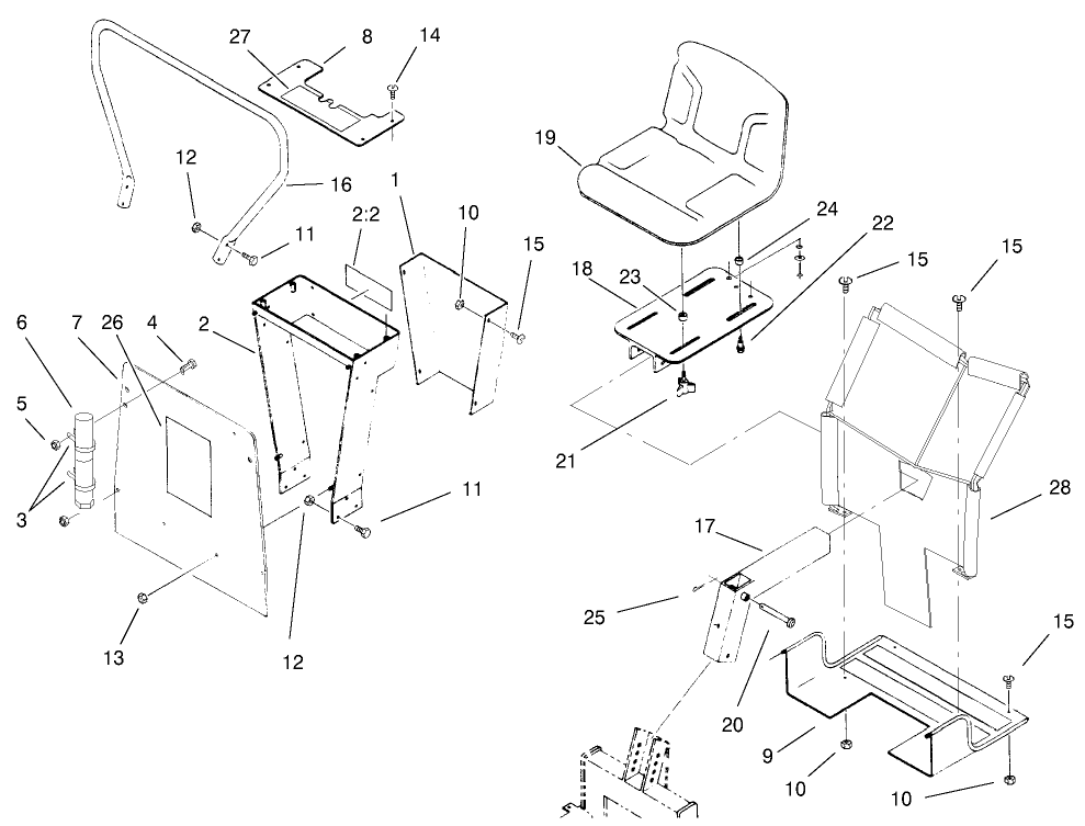 Seat and Mounting Assembly