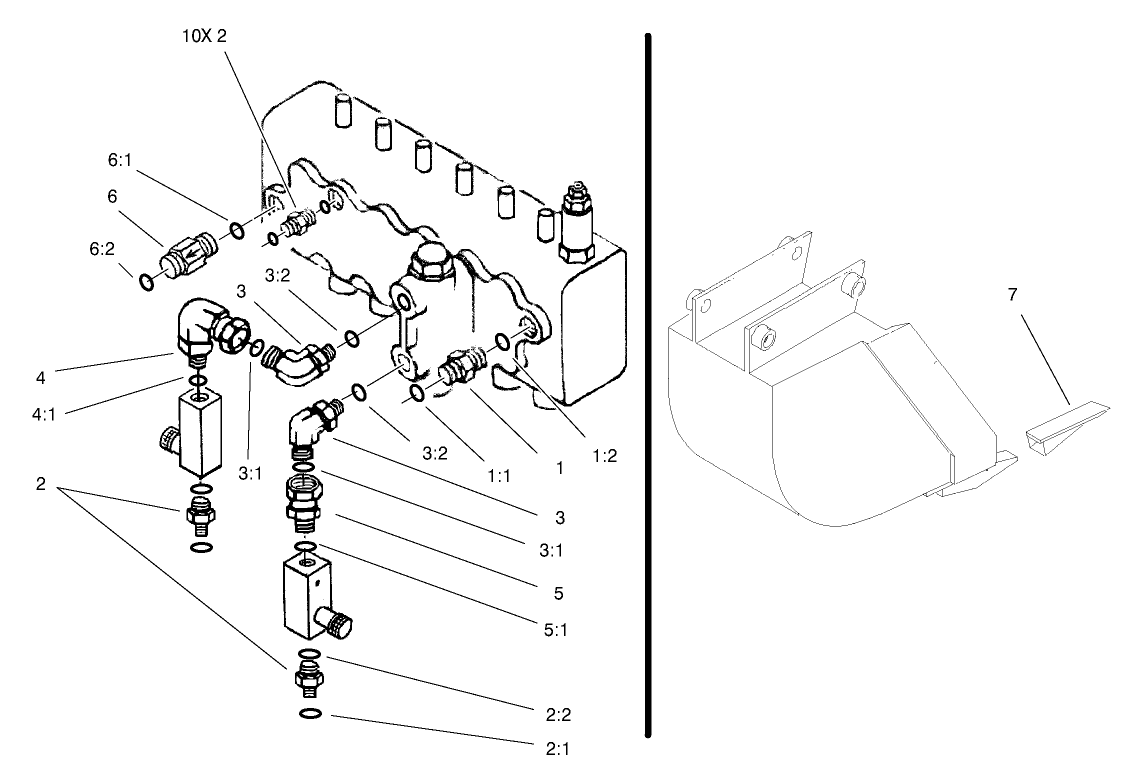 Hydraulic Fitting and Tooth Assembly