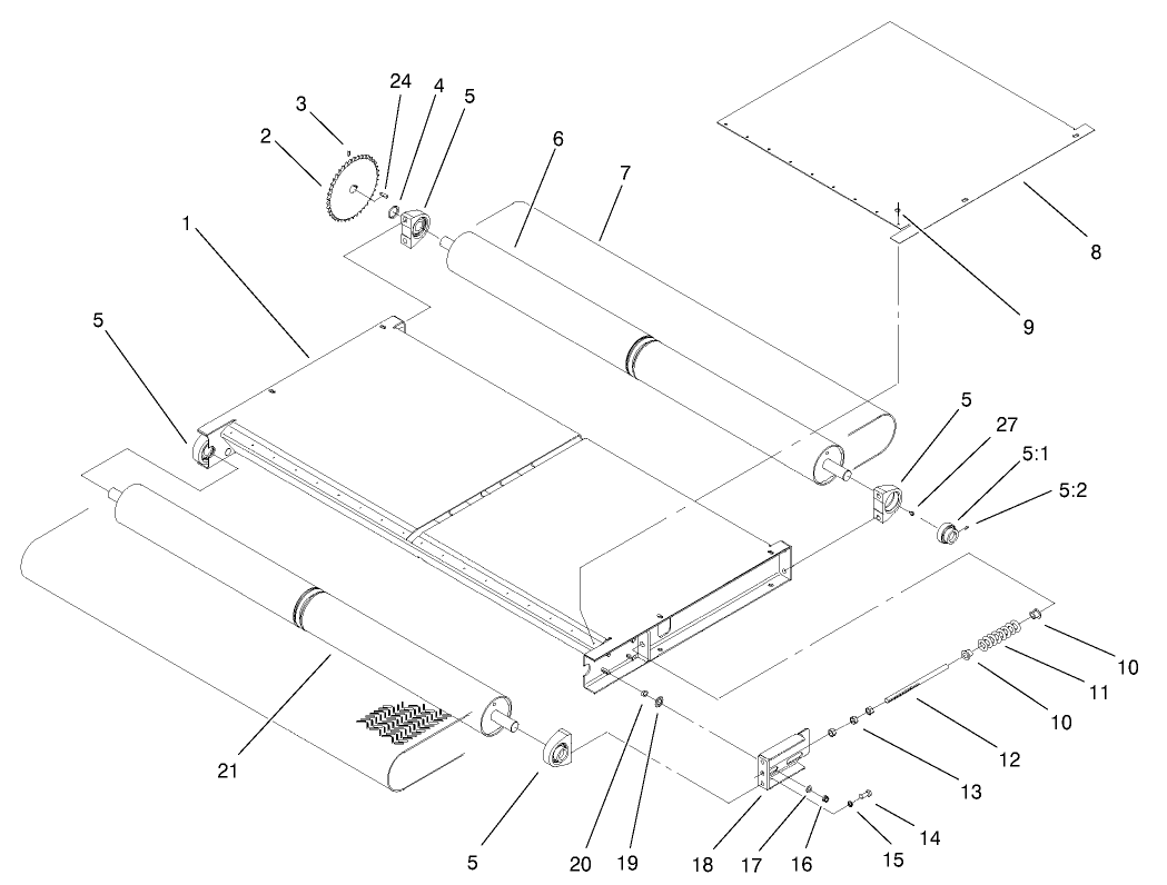 Slider Bed and Roller Assembly