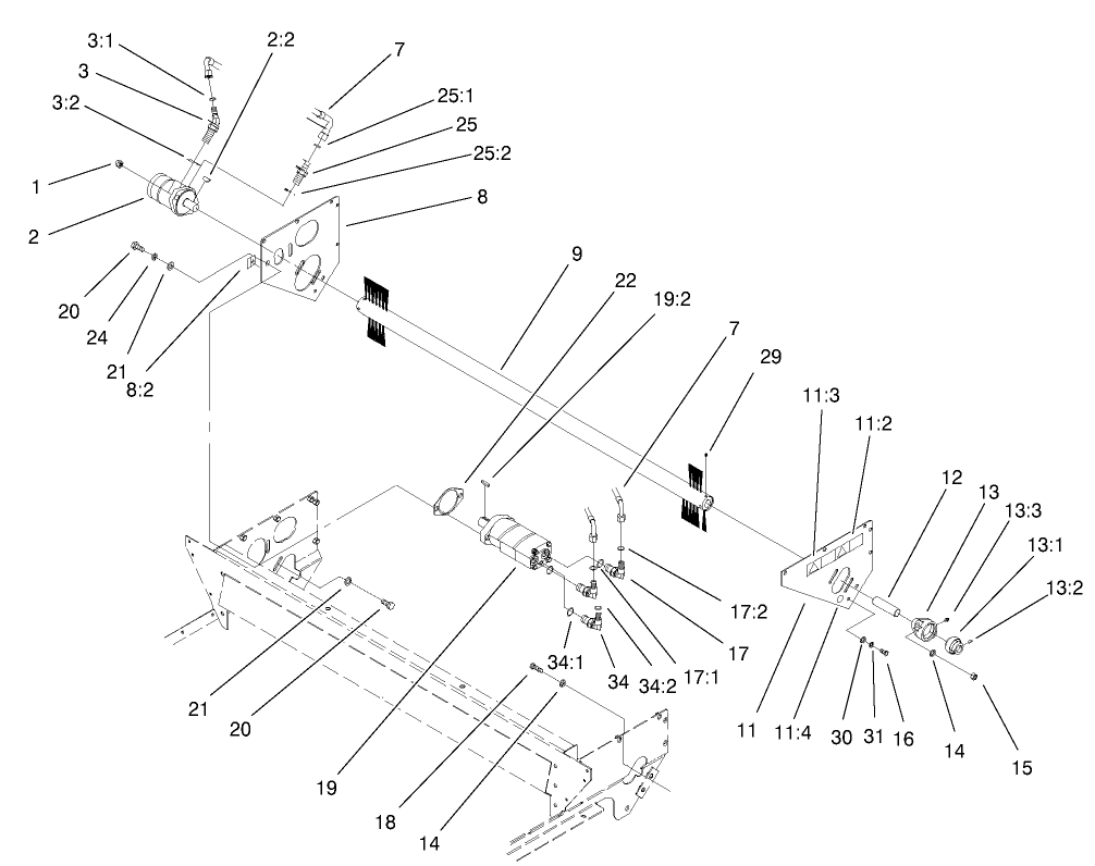 Brush and Motors Assembly