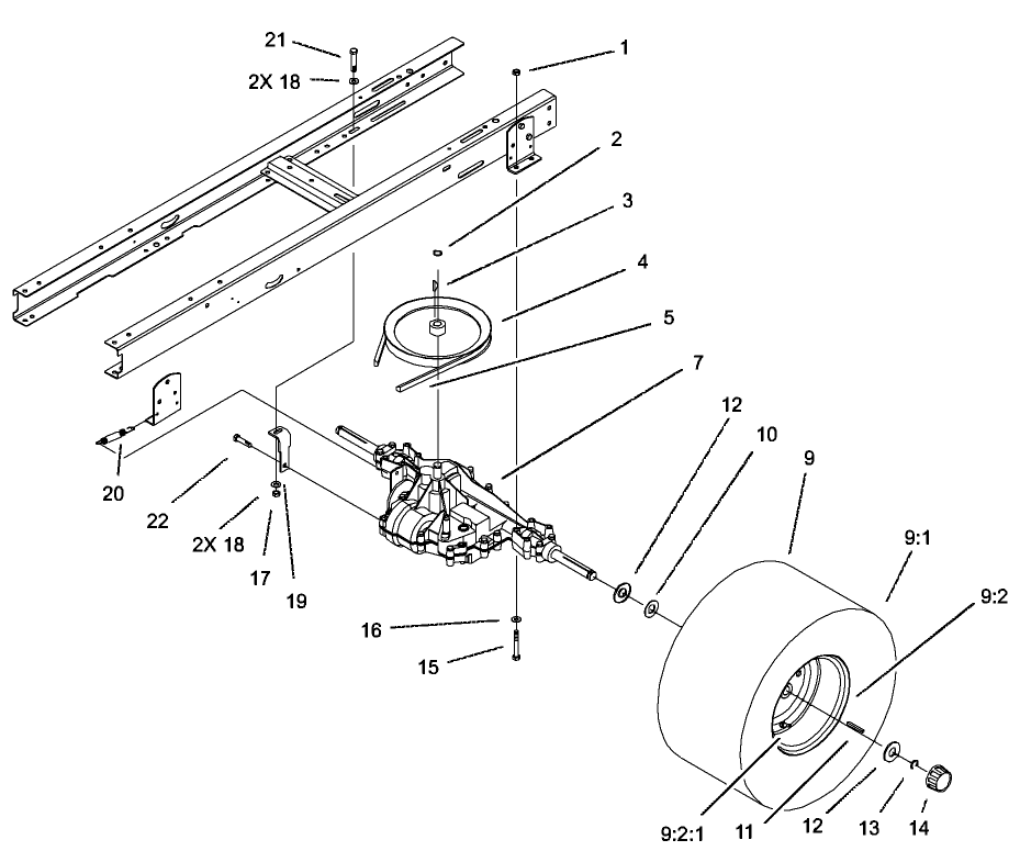 5 Speed Transaxle Assembly