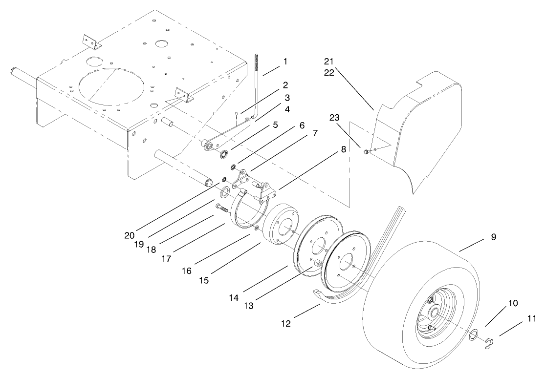 Brake Pulley and Wheel Assembly