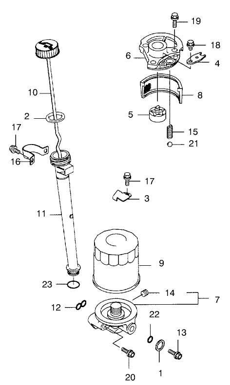 Lubrication Equipment Assembly Kawasaki Model FB460V-LS08