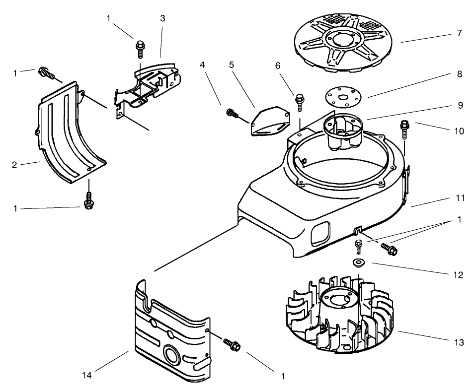 Cooling Equipment Assembly Kawasaki Model FB460V-LS08