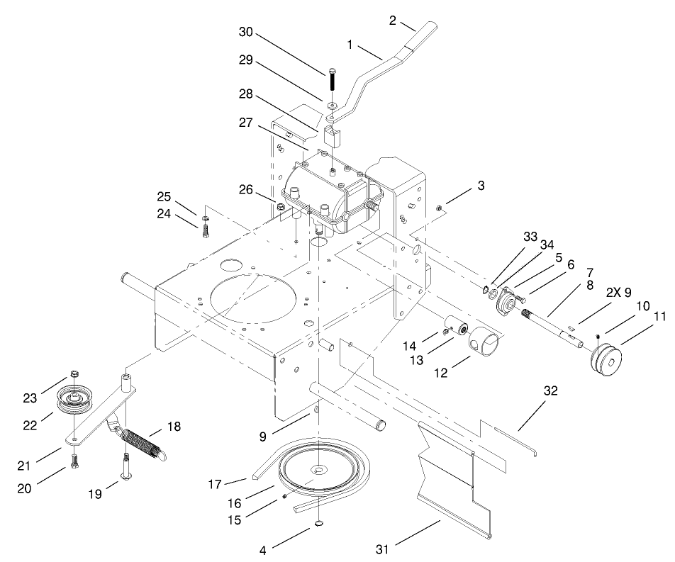 Transmission and Drive Pulley Assembly
