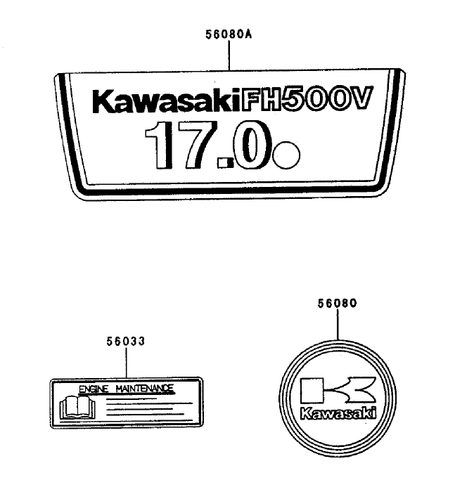 Decals Kawasaki FH500V-AS25