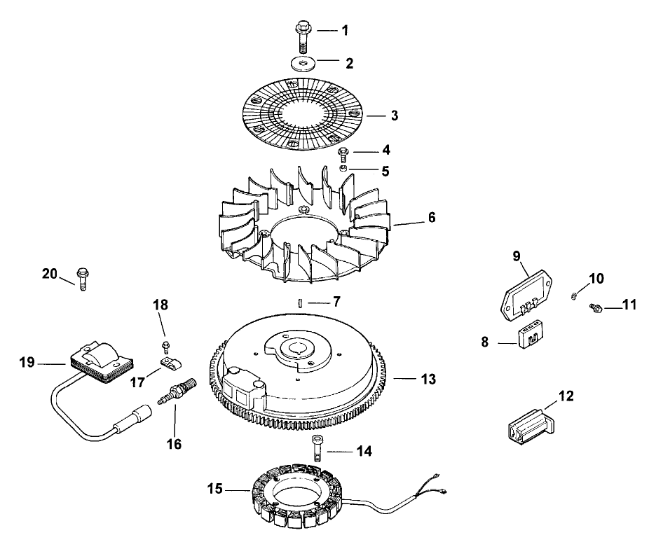Ignition and Electrical Assembly Kohler CV15T-PS-41560