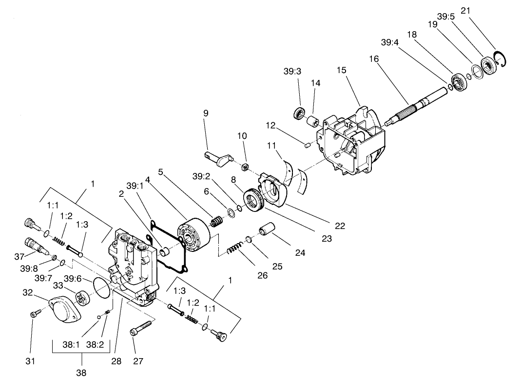 Hydraulic Pump Assembly No. 95-1538