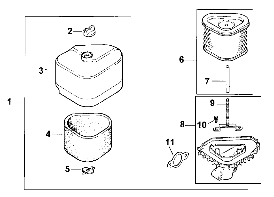 Air Cleaner Assembly Kohler Model CV15T-41561