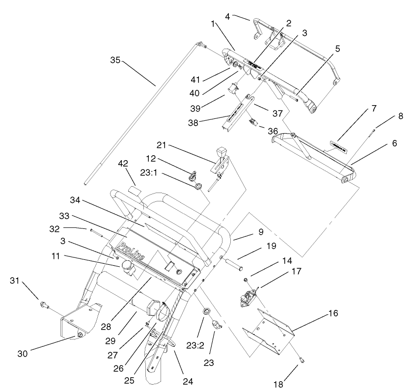Handle and Control Panel Assembly
