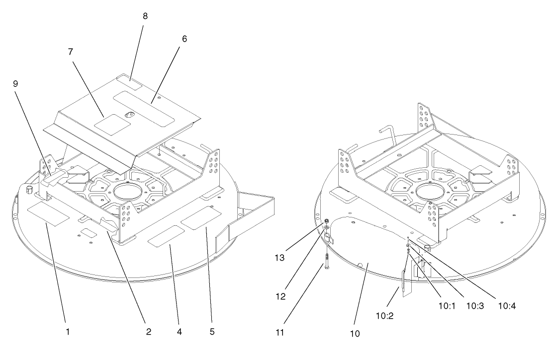 Decal and Mulcher Cover Assembly