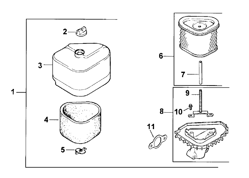 Air Cleaner Assembly (Kohler CV13T-PS-21524)