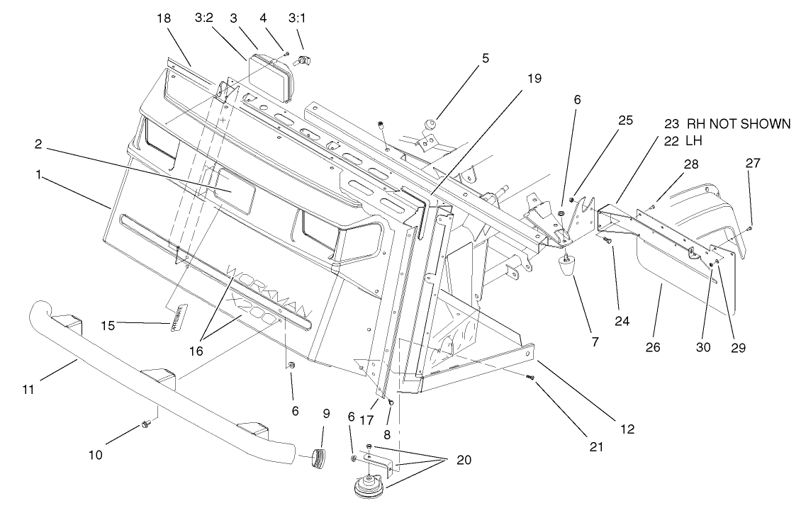 Hood and Bumper Assembly