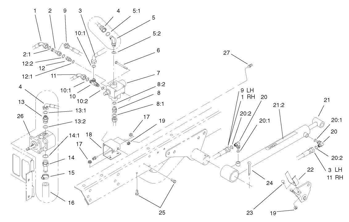 Lift Valve and Cylinder Assembly
