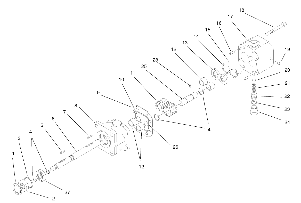 Hydraulic Gear Pump Assembly No. 87-5700