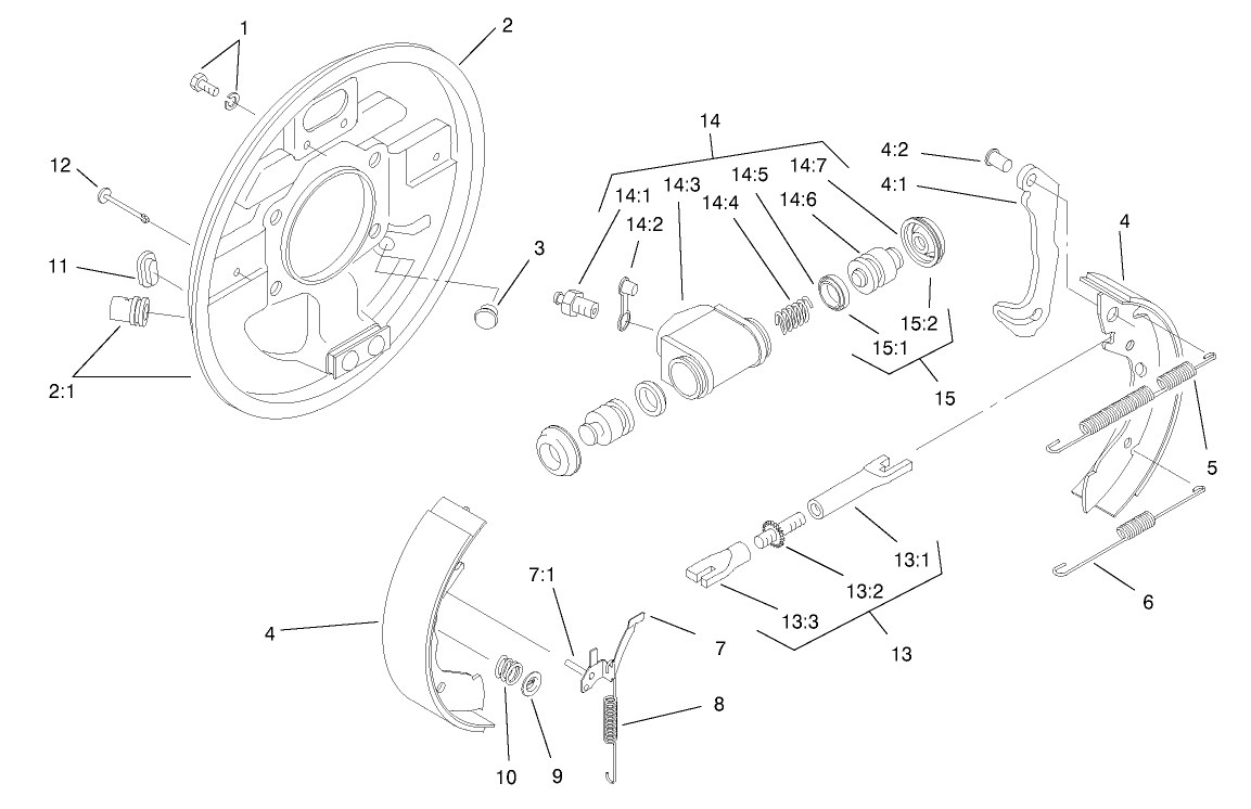 RH Rear Brake Assembly No. 93-7125