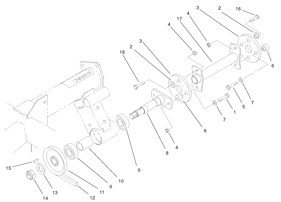 Fan and Hydraulic Pump Drive Assembly