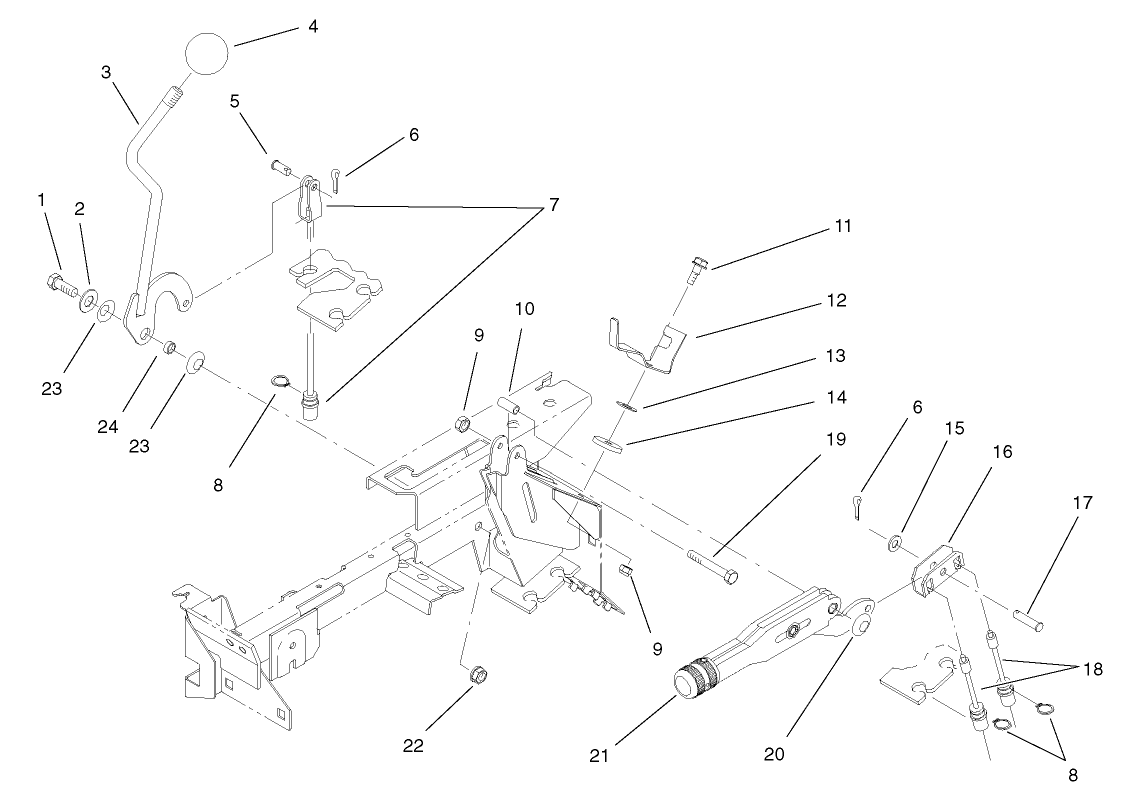 Differential Lock and Parking Brake Assembly