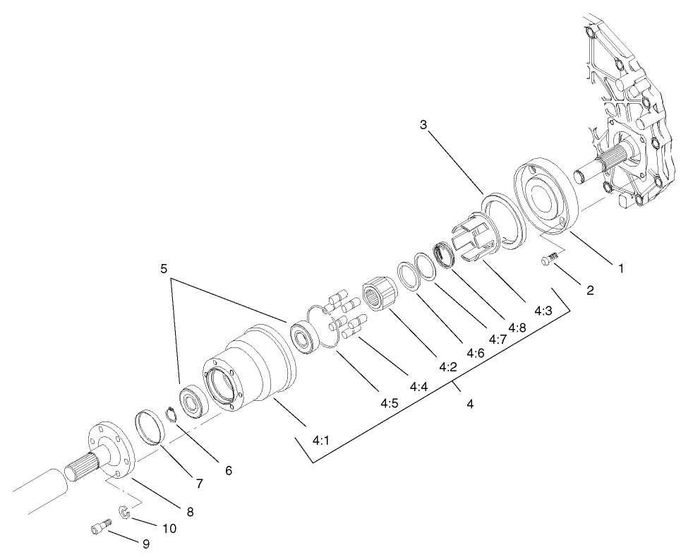 Bi-directional Over Running Clutch Assembly (only on: 07218)