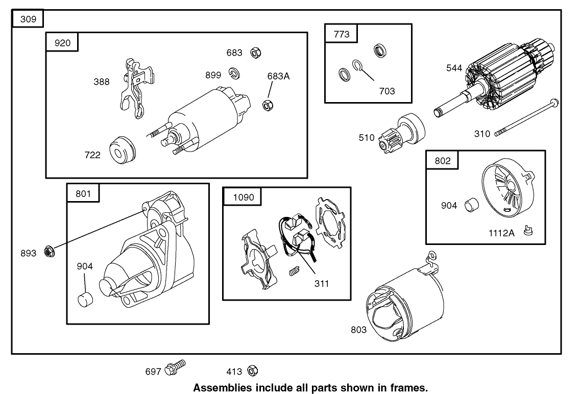Starter Motor Assembly