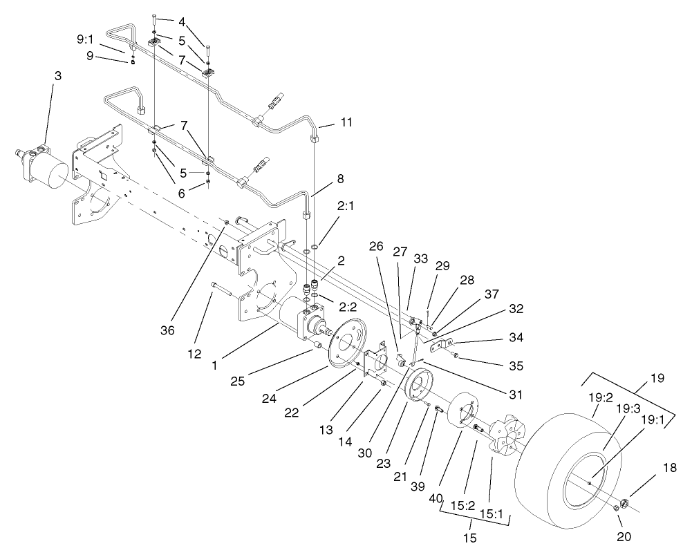 Front Wheel and Brake Assembly