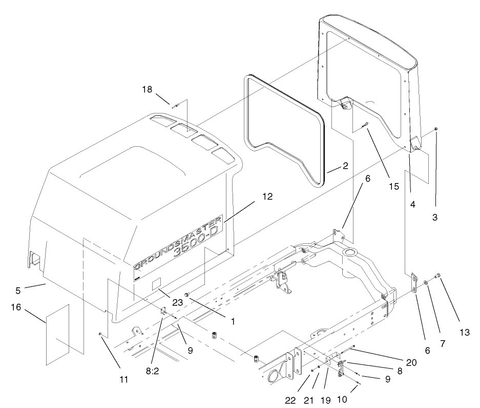 Hood and Screen Assembly