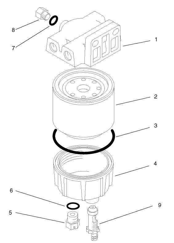 Water / Fuel Filter Assembly No. 98-9305