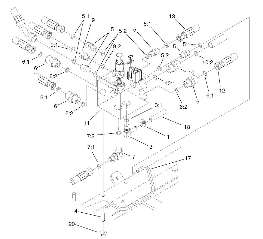 Manifold Block Installation Assembly