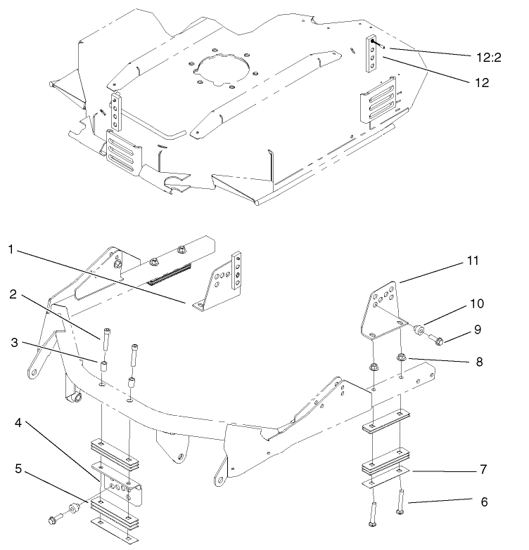 Height-Of-Cut Assembly 27in Rotary Cutting Unit