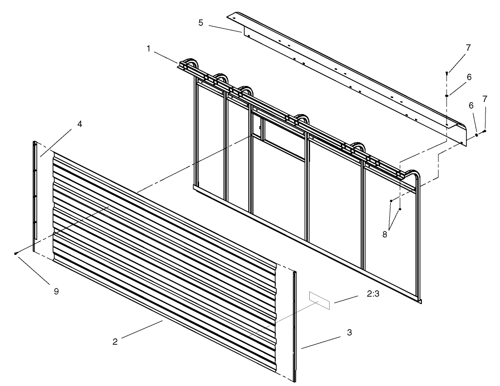 Left Hand Sidewall Assembly