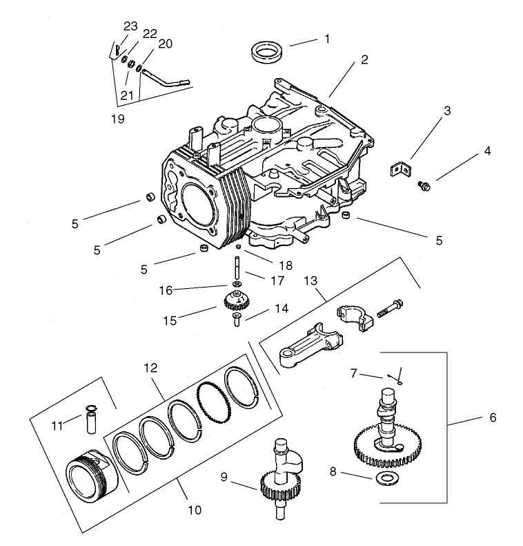 Crankcase Assembly  Kohler CV 490S-27503